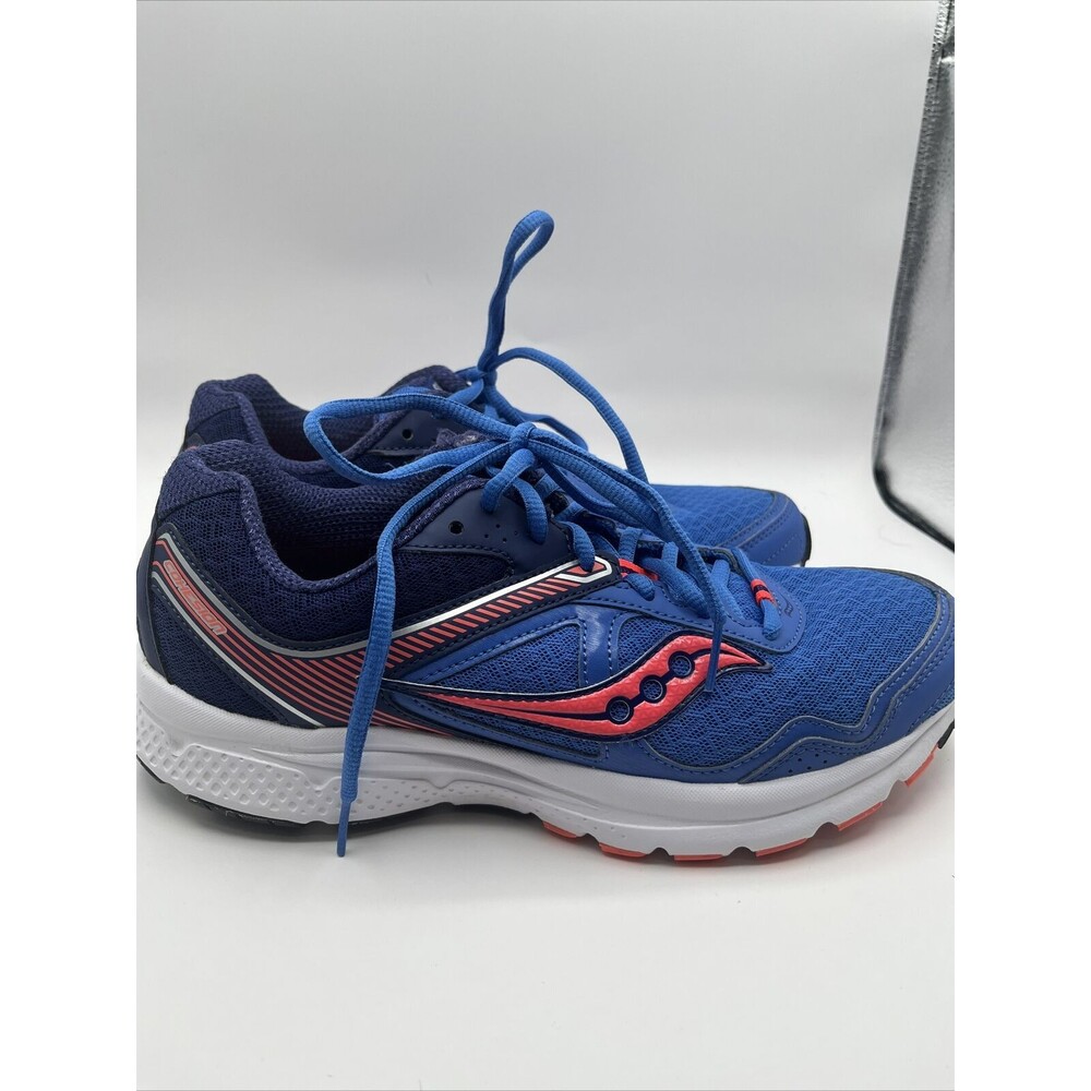 Saucony Cohesion 10 Blue Coral Running Shoes Womens Size 9.5